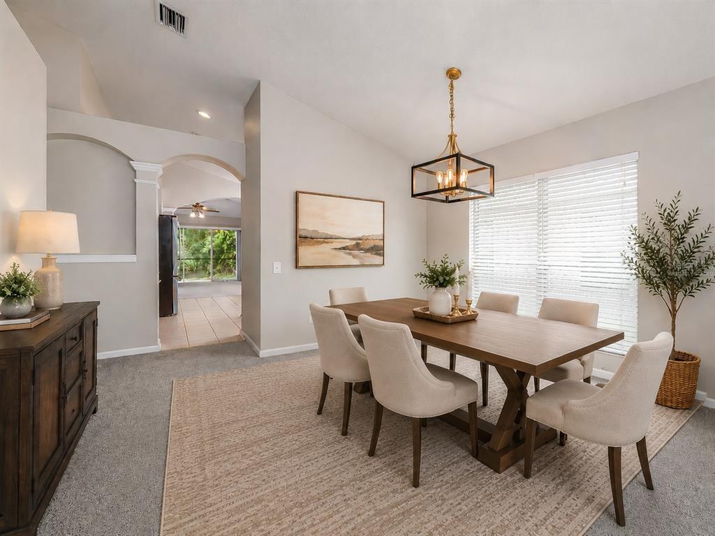 Virtually Staged Dining Room