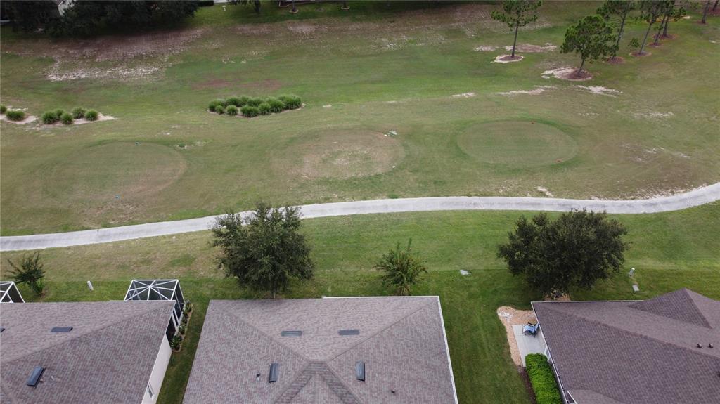 Drone Pic Of Roof & Golf Course