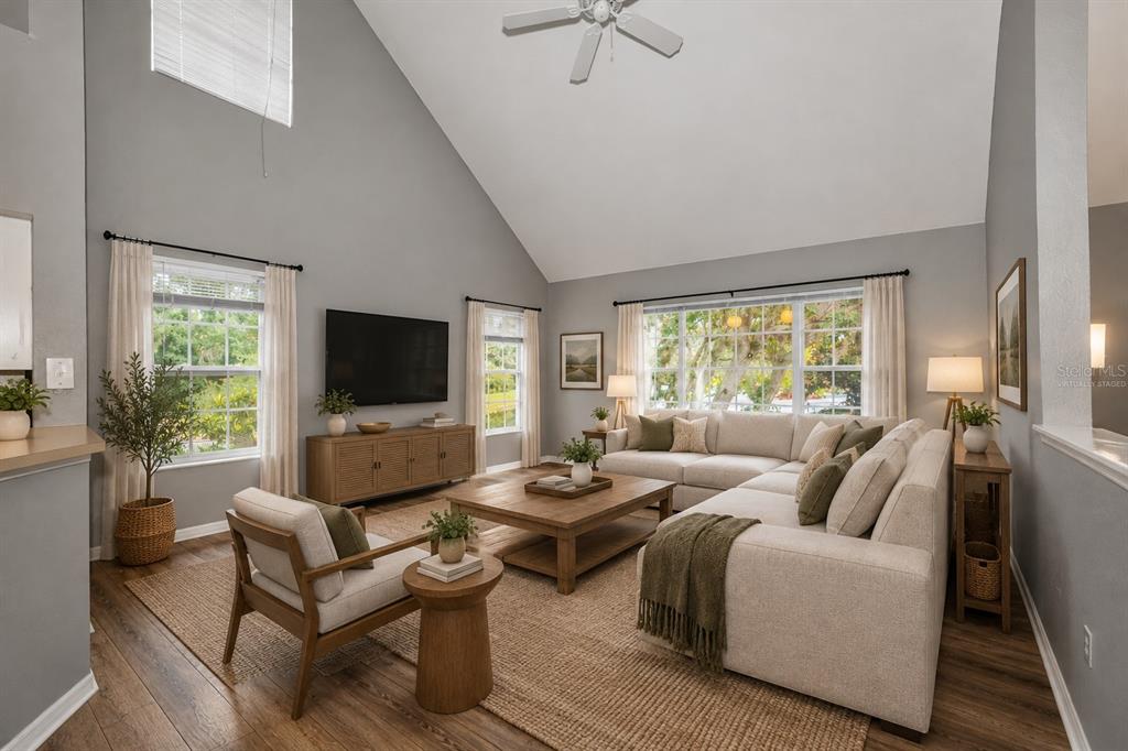 Virtually Staged Living Room