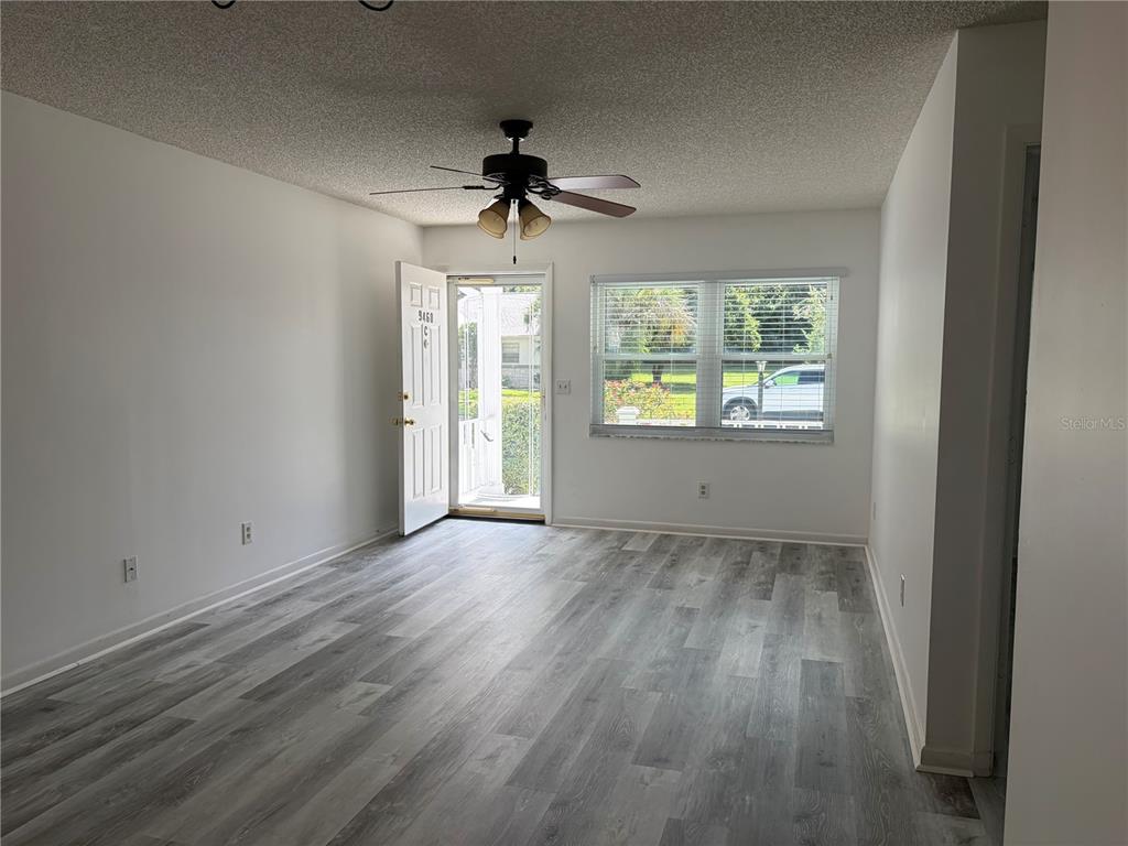 Looking back at the front door