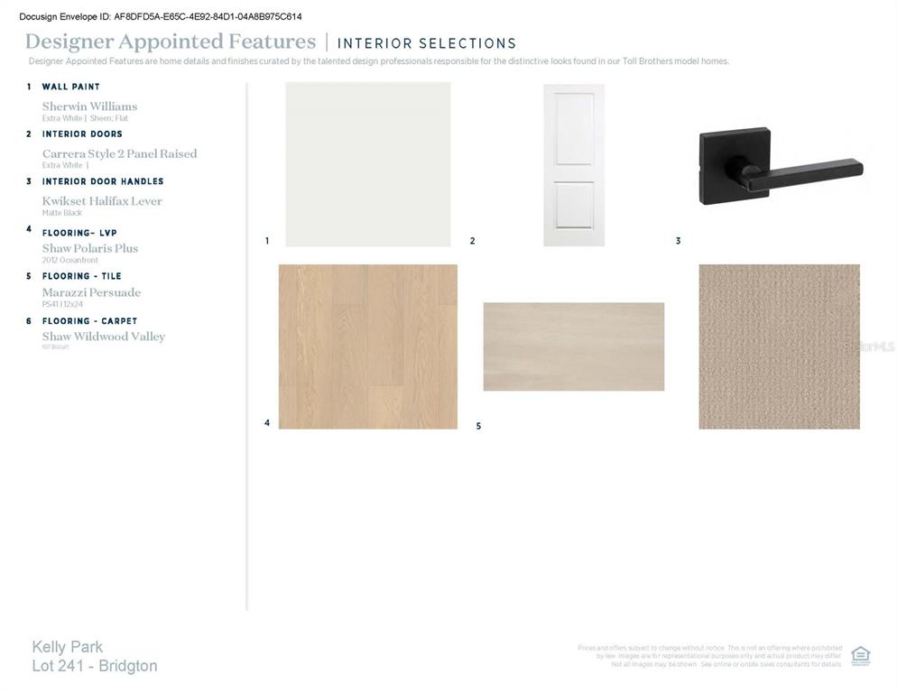 Designer-appointed features selected by our team of professional designers