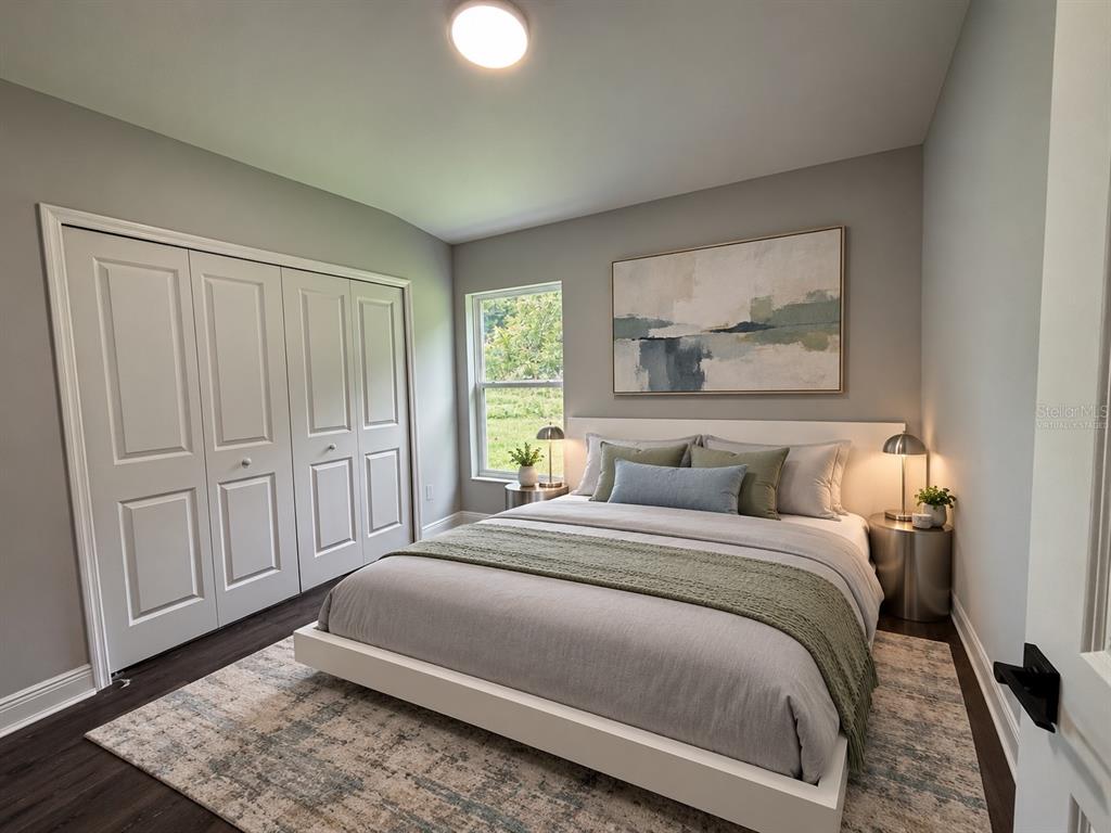 Guest bedroom - virtually staged