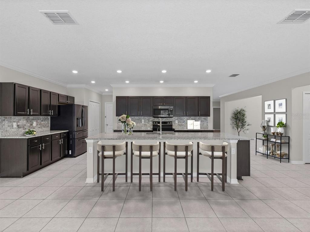 virtually staged kitchen