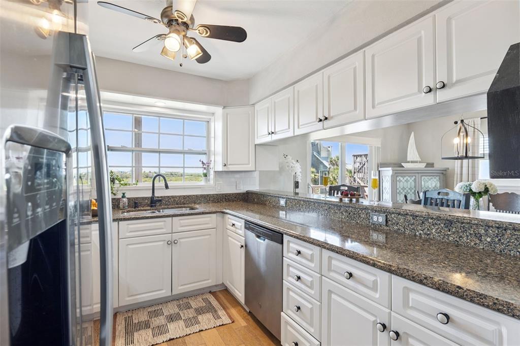 Lots of drawers, cabinets and counter space.