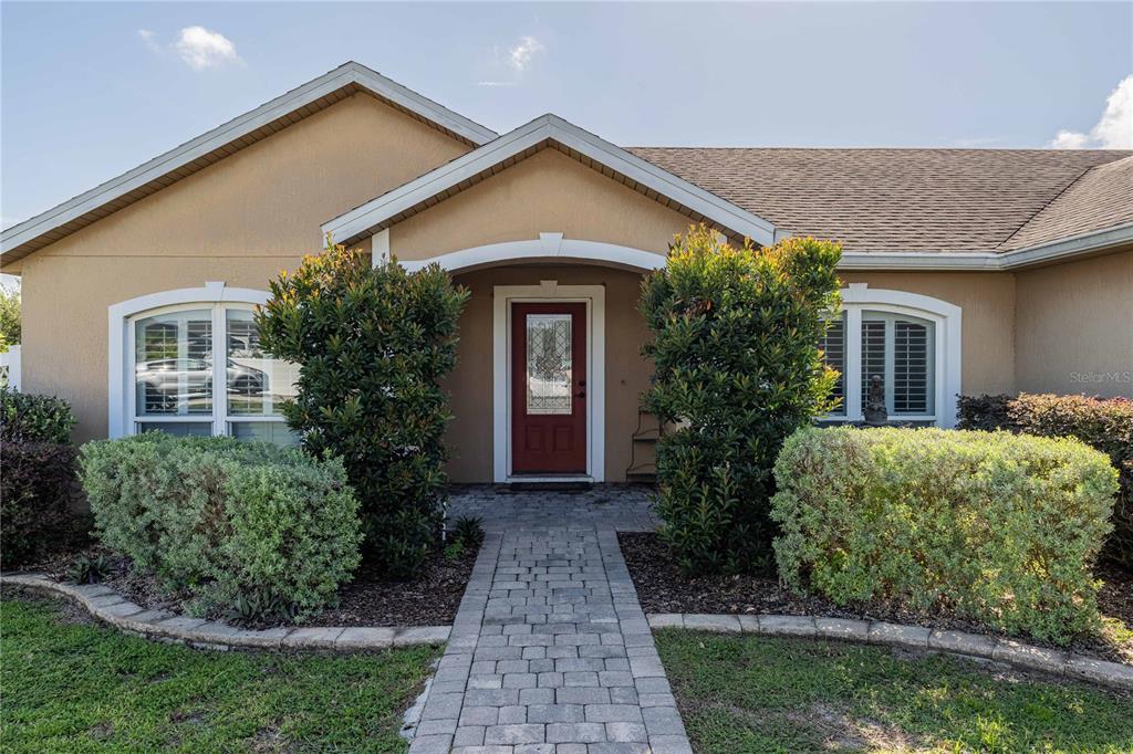 Paved Walkway to Front Door
