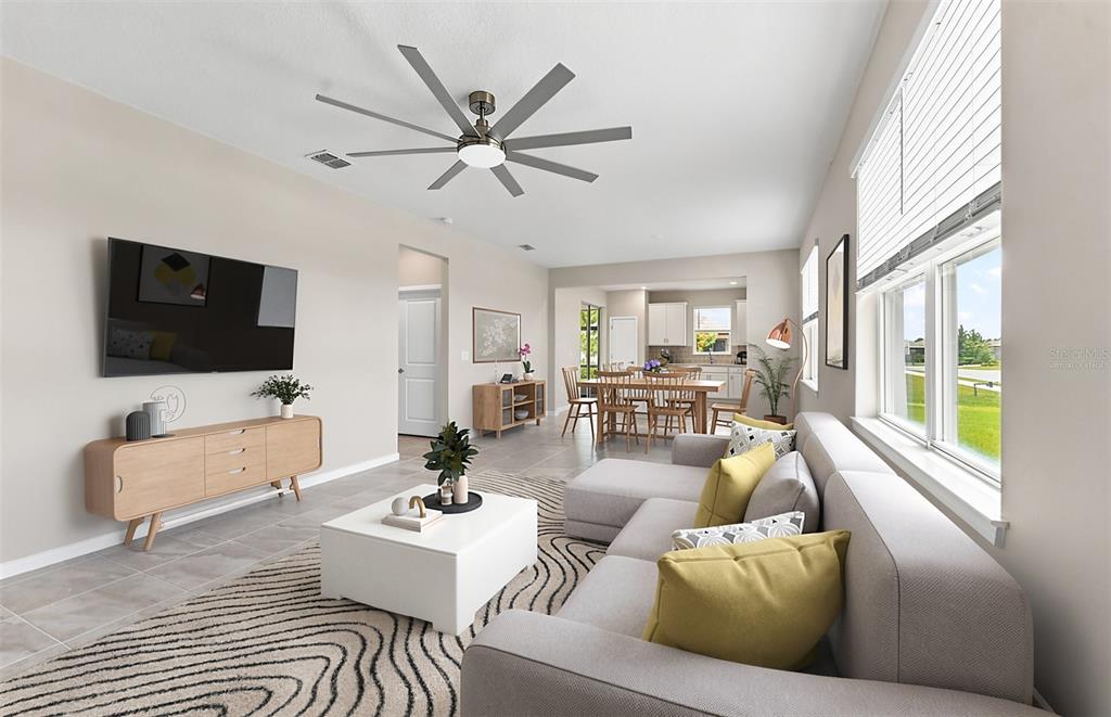 Virtually Staged - Open Gathering Room
