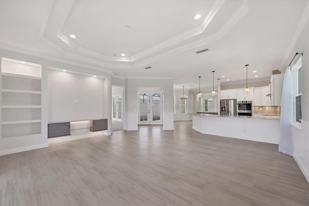 Open Living, Kitchen & Dining Rooms