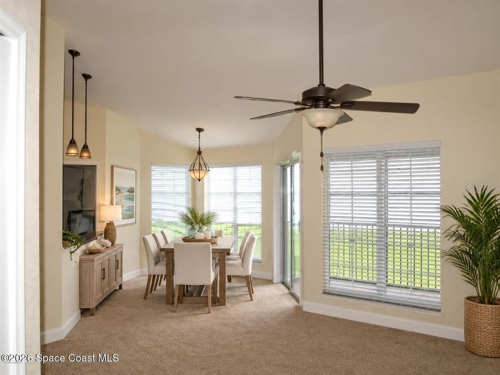 Virtually Staged Dining Area