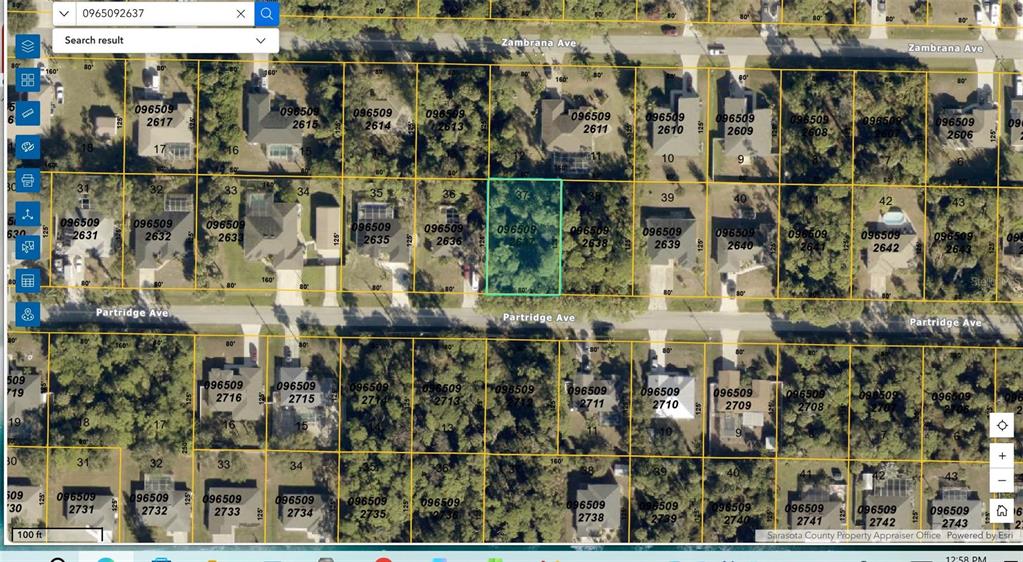 Property for sale at LOT 37 PARTRIDGE AVENUE, NORTH PORT, FL, 34286
