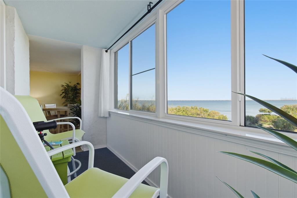 Enclosed/Air conditioned Lanai overlooking Tampa Bay and the 16th Hole!