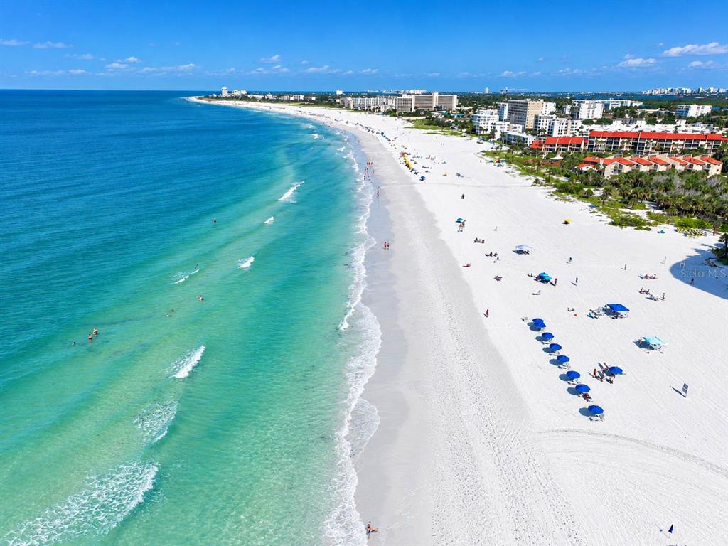 Siesta Key beach and Gulf waters