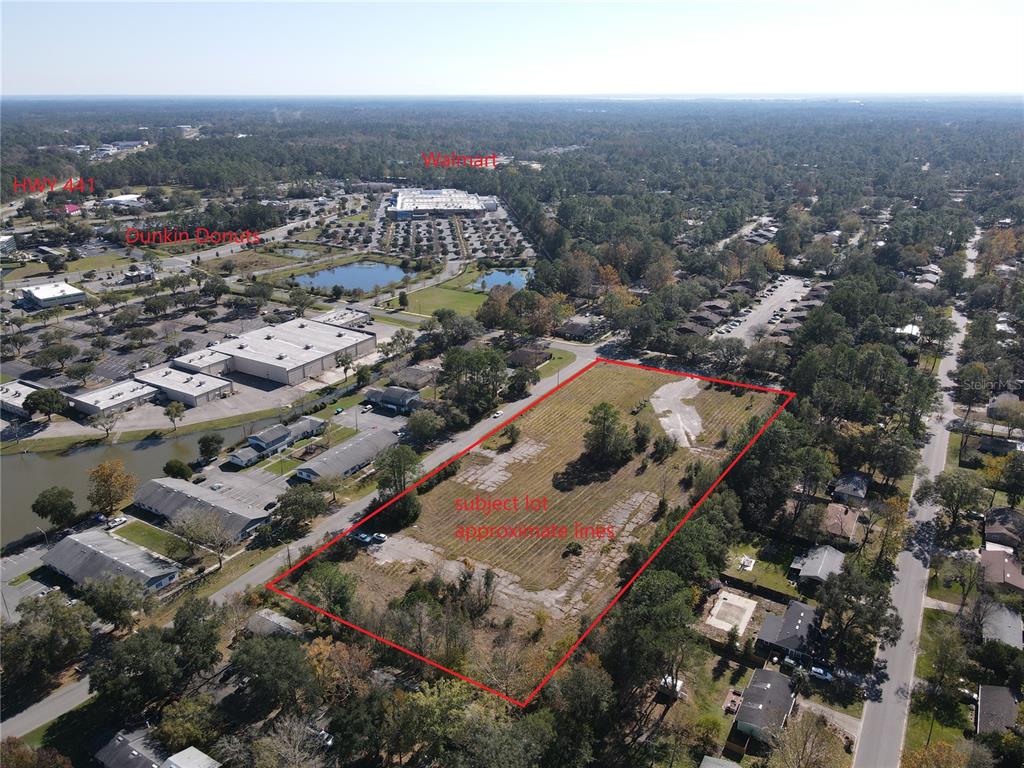 Approx lines and surrounding businesses