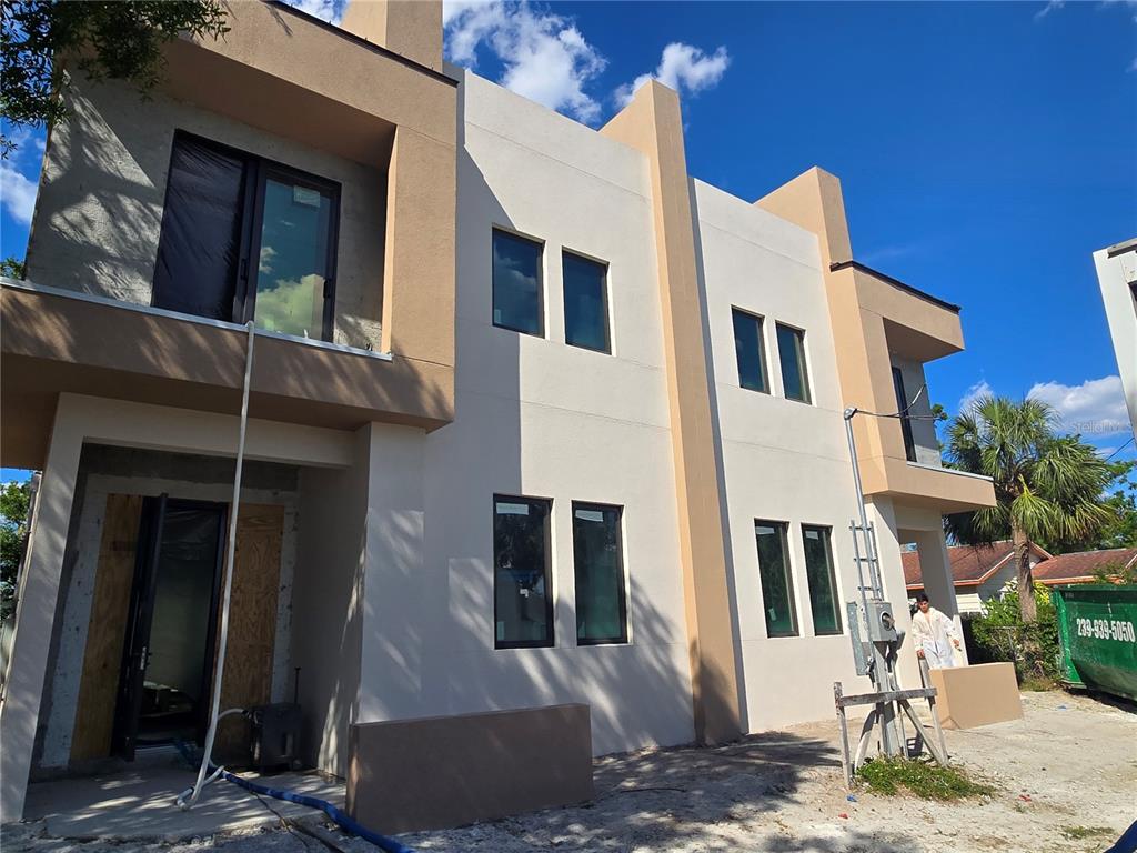 rear of property