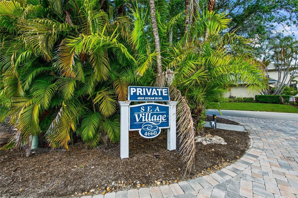 Entrance to Sea Village Ocean Blvd