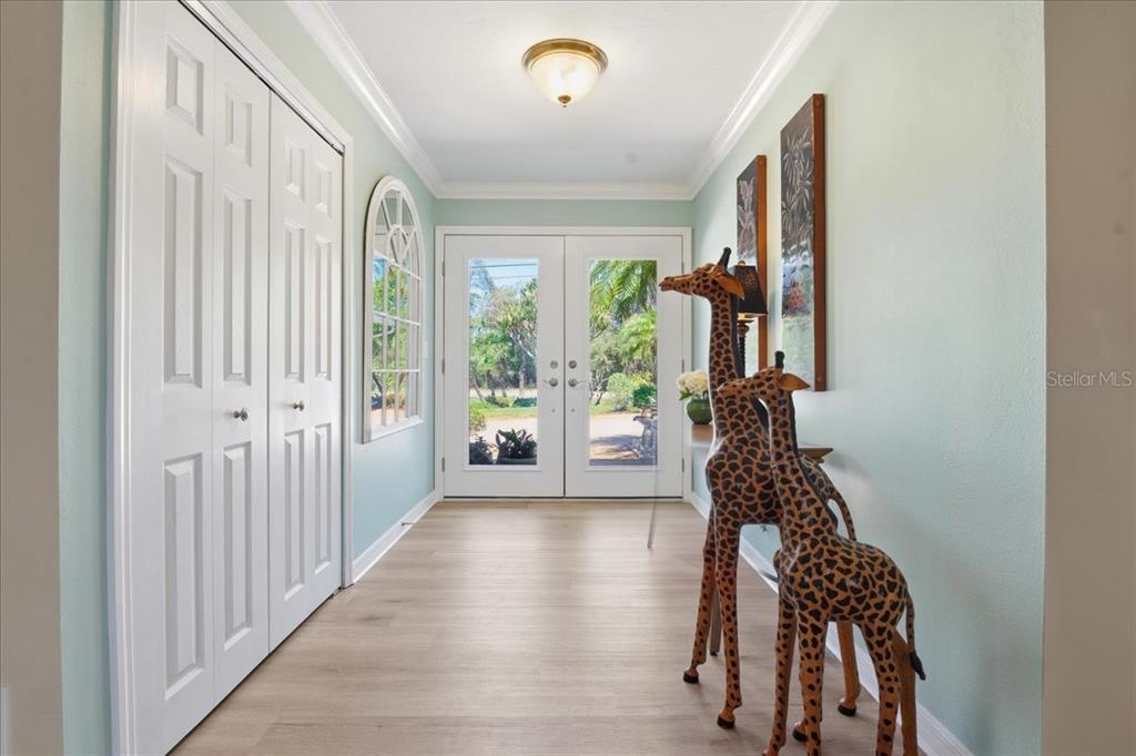Inviting Front Entrance Complete With Hall Closet