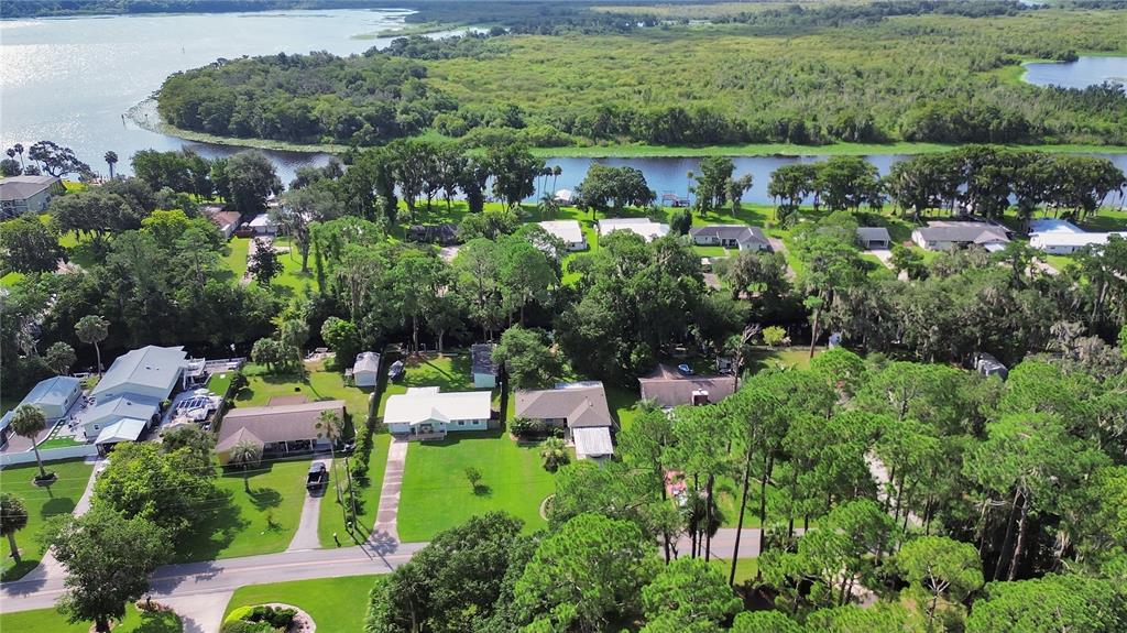 View of Lake Beresford as you approach Hontoon Island… behind the home