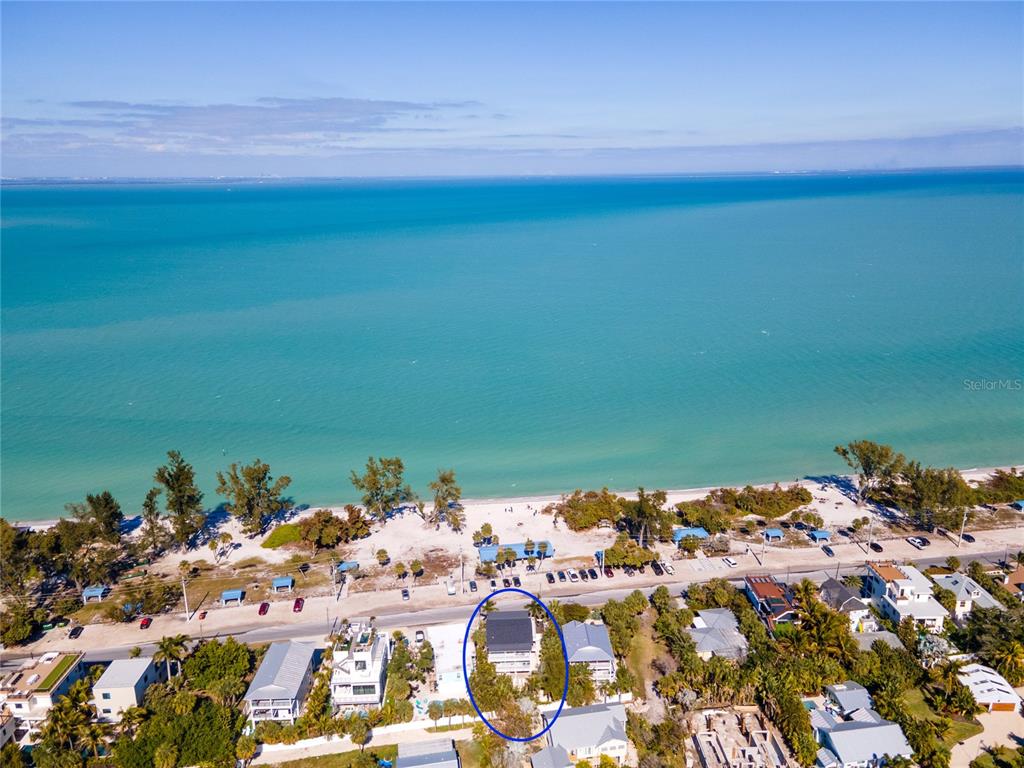 VIEW FACING EAST TOWARDS THE BEACH & BAY