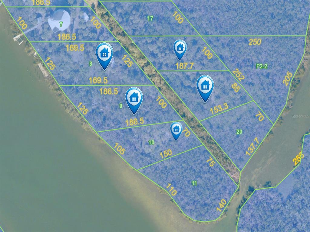 Build 4 to 5 houses or replat and build a large waterfront home