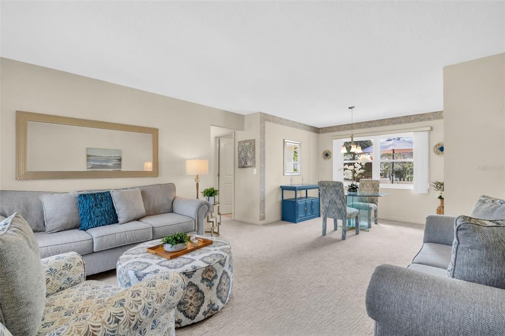 Light & bright front entry with neutral colors throughout~