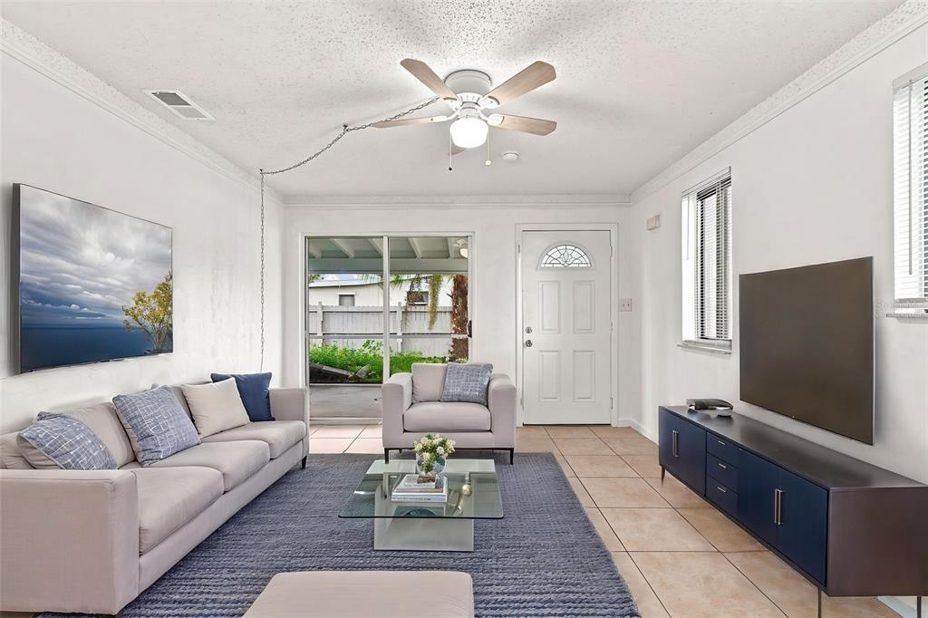 Virtually Staged Bright & Welcoming Living Room