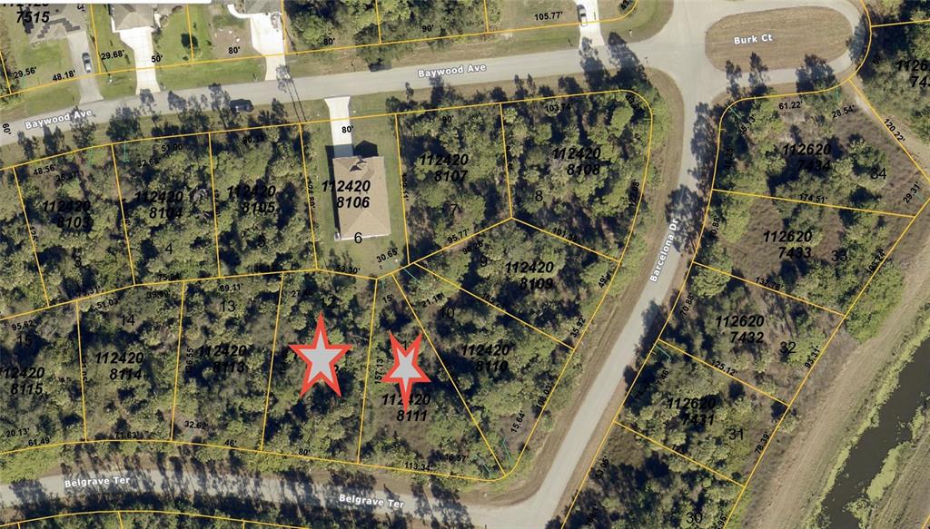 Buy both lots for over a half acre of land.