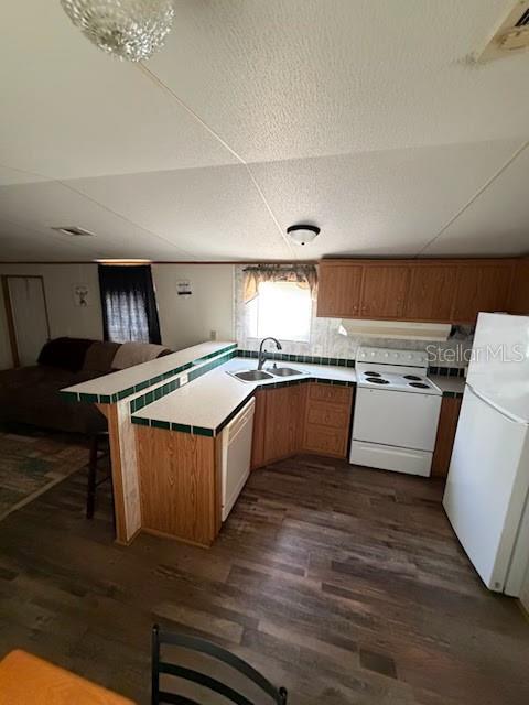 Kitchen area with all appliances.