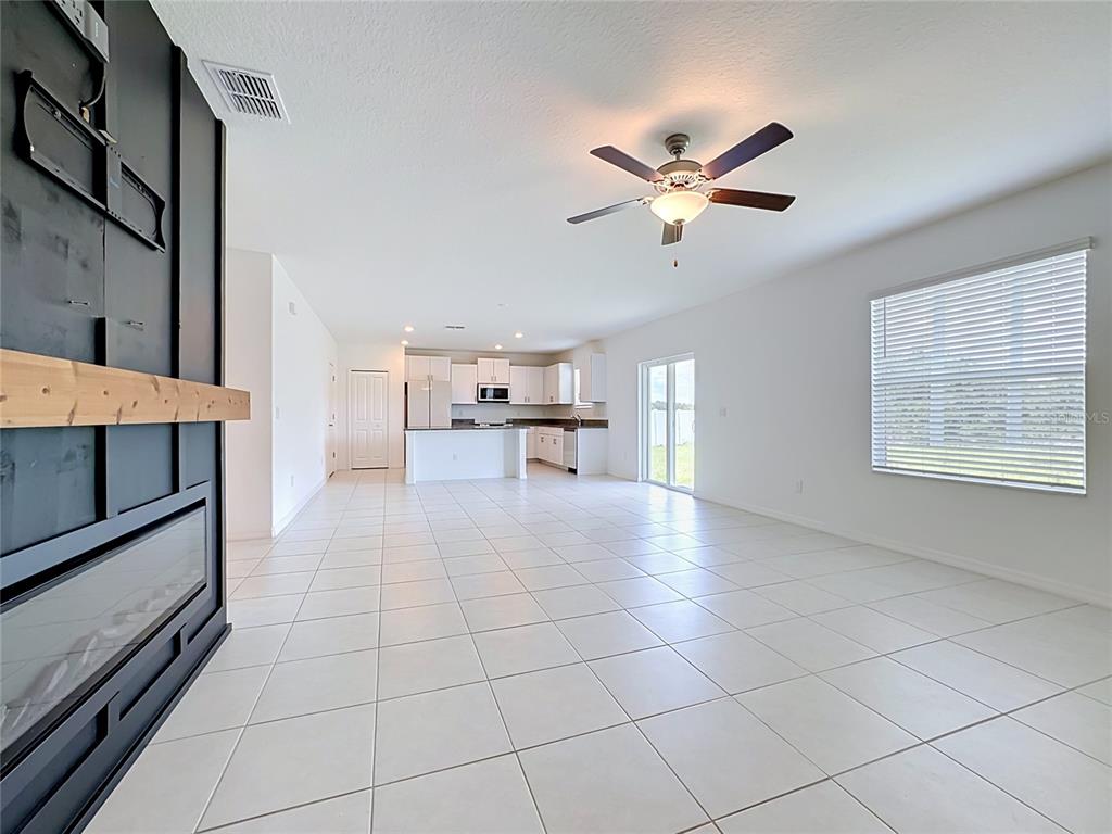 heart of the home: wide open living/dining/kitchen