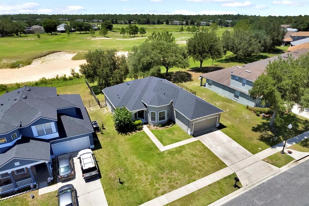 Aerial Home Backs up to Sanddune