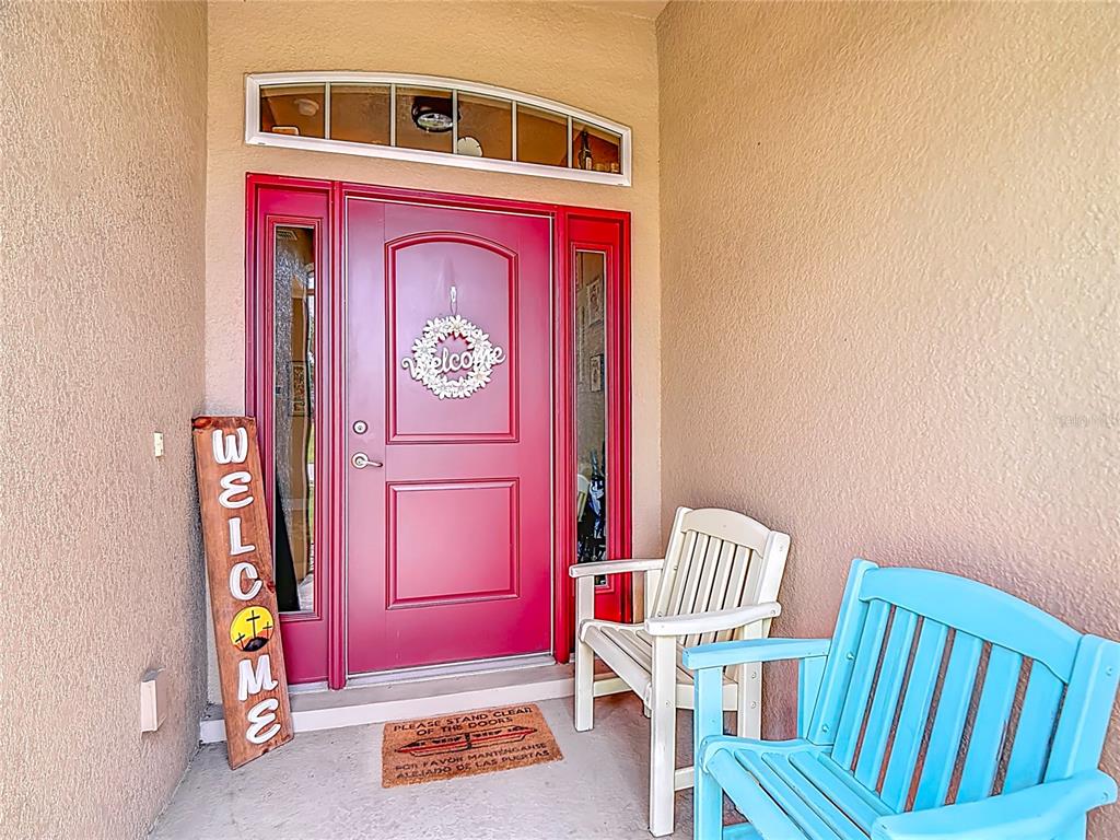 Start your mornings on the front screened porch