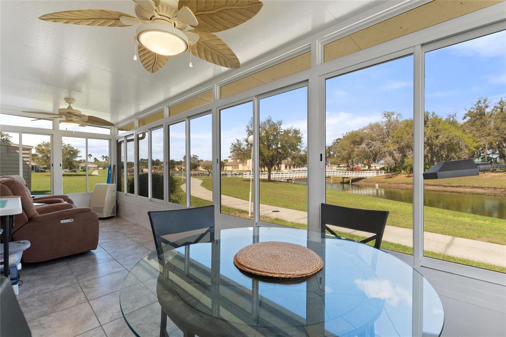 Air conditioned waterfront view in walking distance to bridge over canal to the Clubhouse