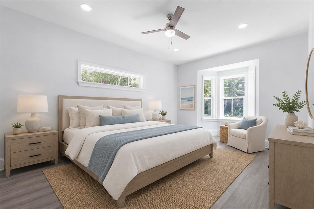 Primary Bedroom - virtually staged
