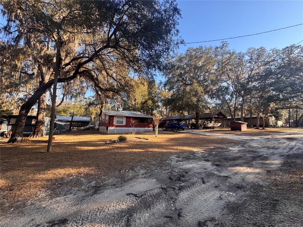 road in front of property