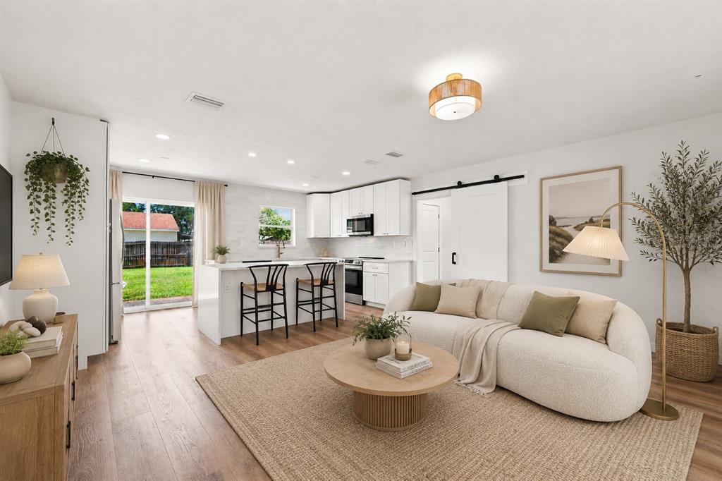 Virtually Staged Living Room
