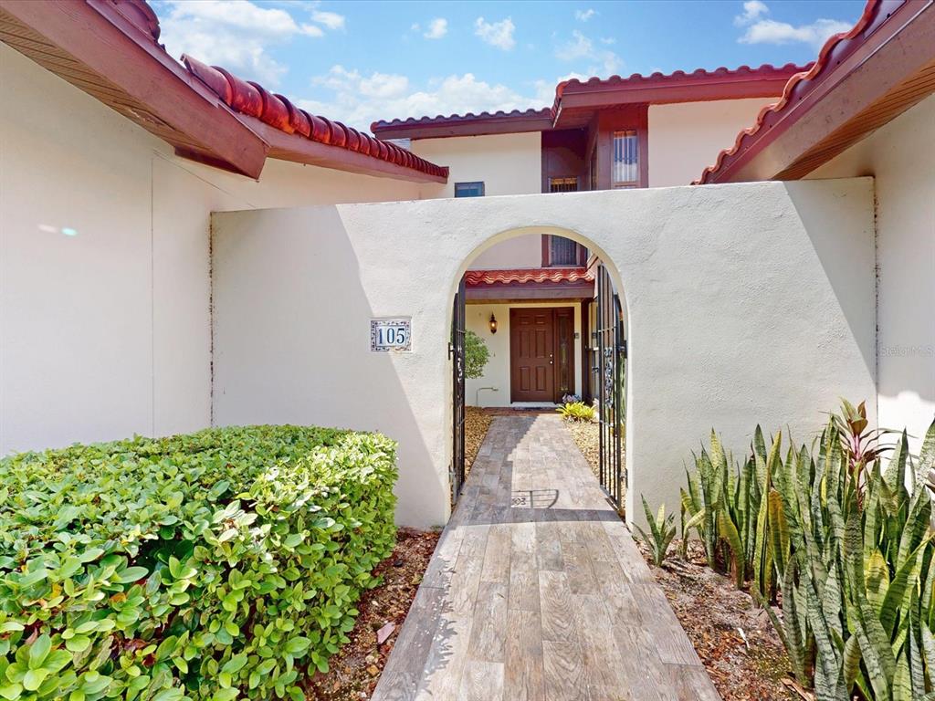 Enter the gate to see your new front door