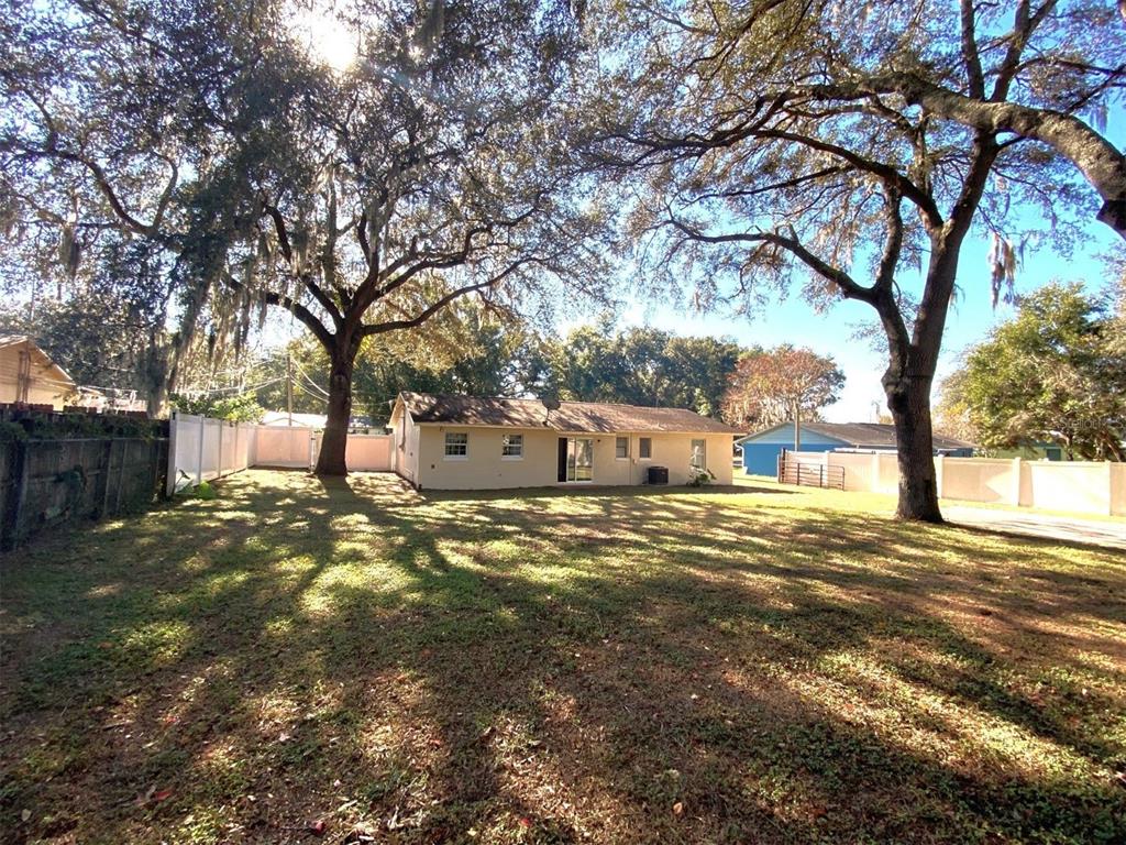 Large backyard and NO HOA telling you what you can do with it.