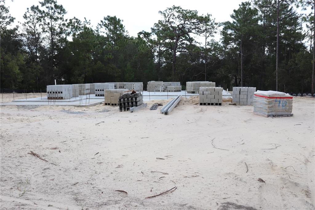 Front of Home Under Construction 10-08-26