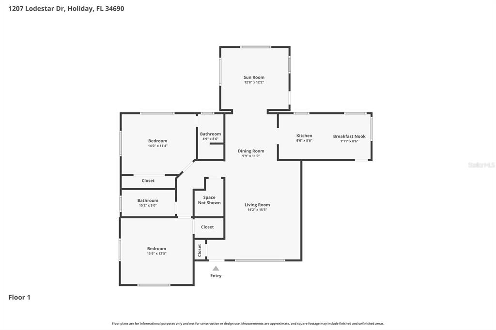 Property for sale at 1207 LODESTAR DRIVE, HOLIDAY, FL, 34690