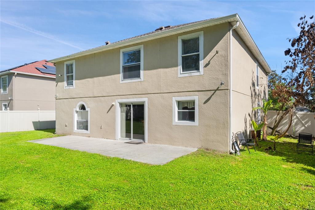 Rear of home