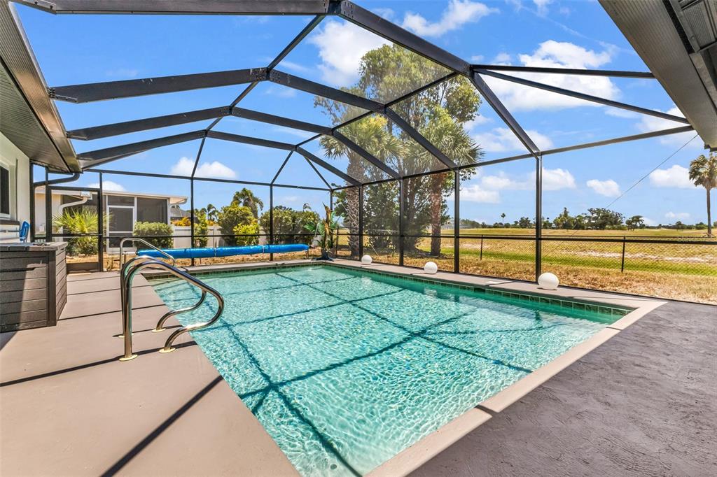 Heated Pool with screened cage!