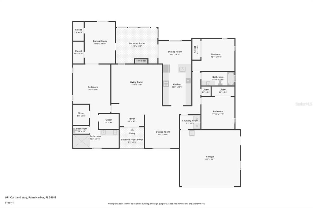 Property for sale at 971 CORTLAND WAY, PALM HARBOR, FL, 34683