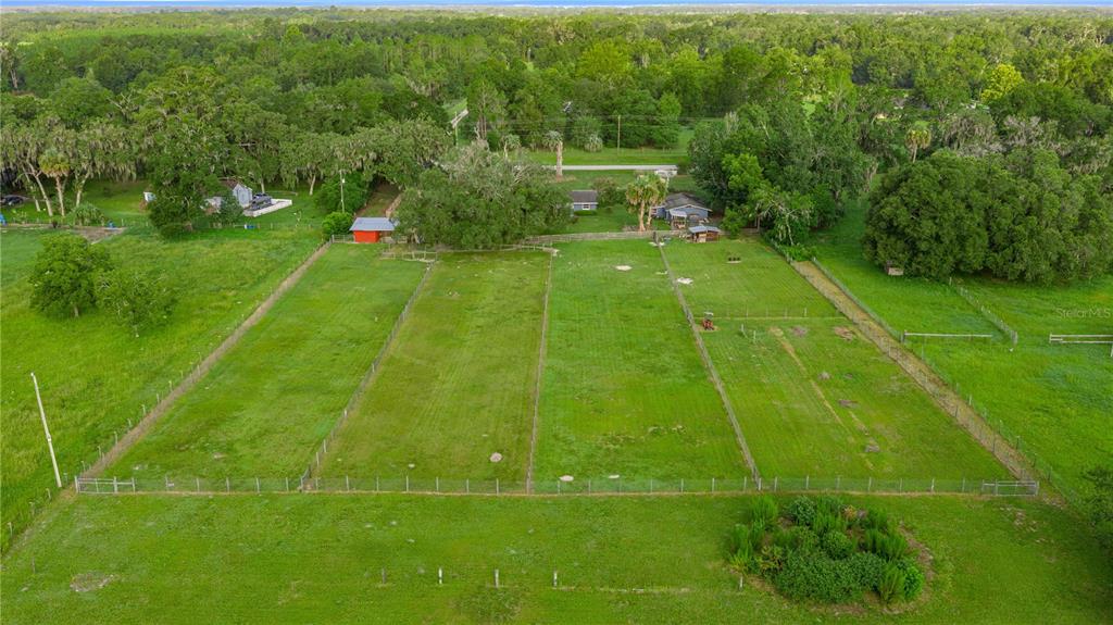 View of the 6 pastures from the back