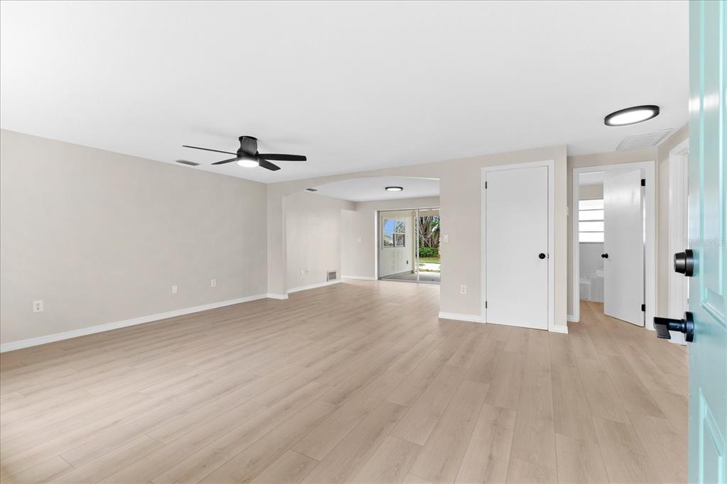 Large open living room