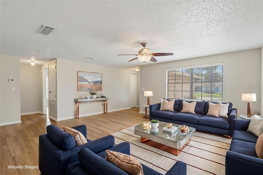 Virtually Staged Living Room