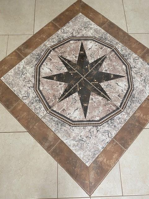 custom tile in foyer