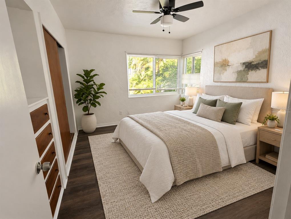 Bedroom - virtually staged