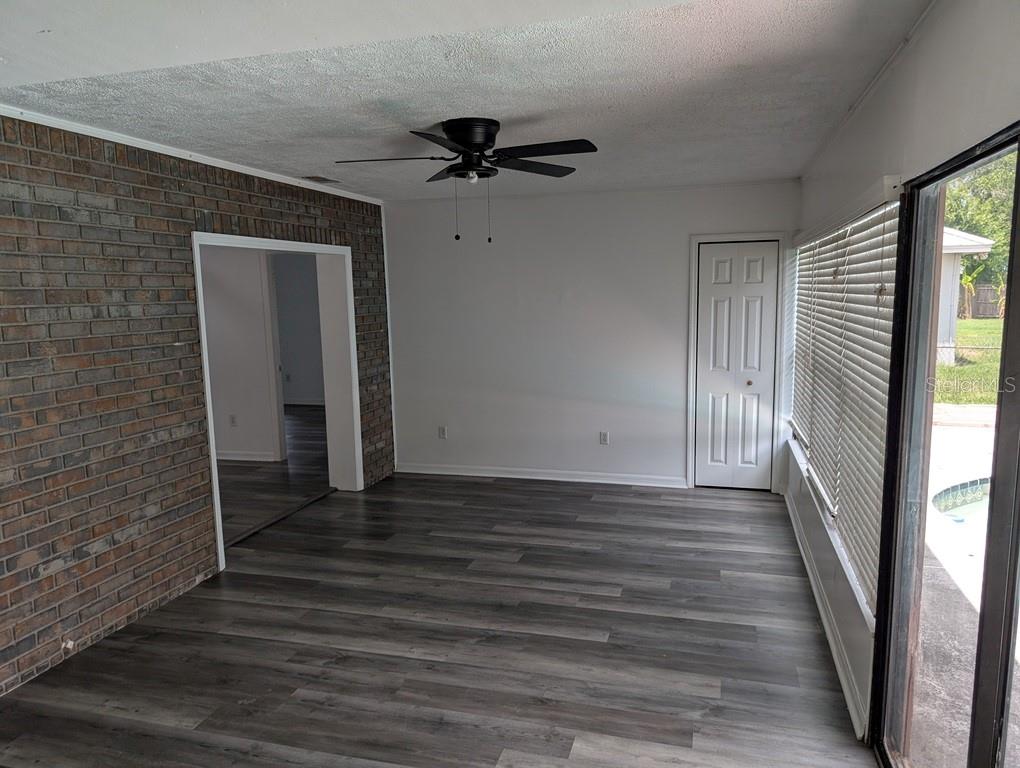 Florida room with access to pool