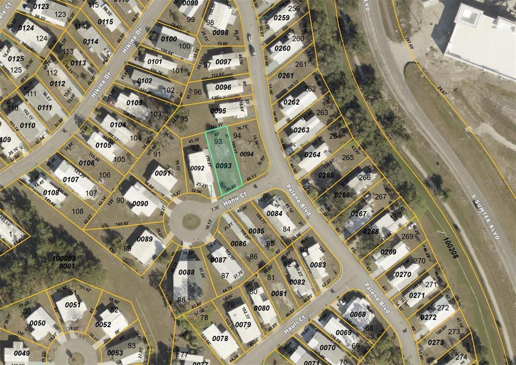 Overhead plat map view. Location is across from Lowes in North Port and only minutes to Wellen Park shops and restaurants!
