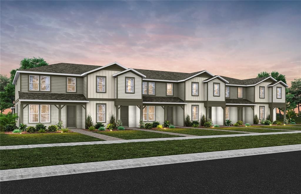 Exterior Design. Artistic rendering for this new construction home. Pictures are for illustrative purposes only. Elevations, colors and options may vary.