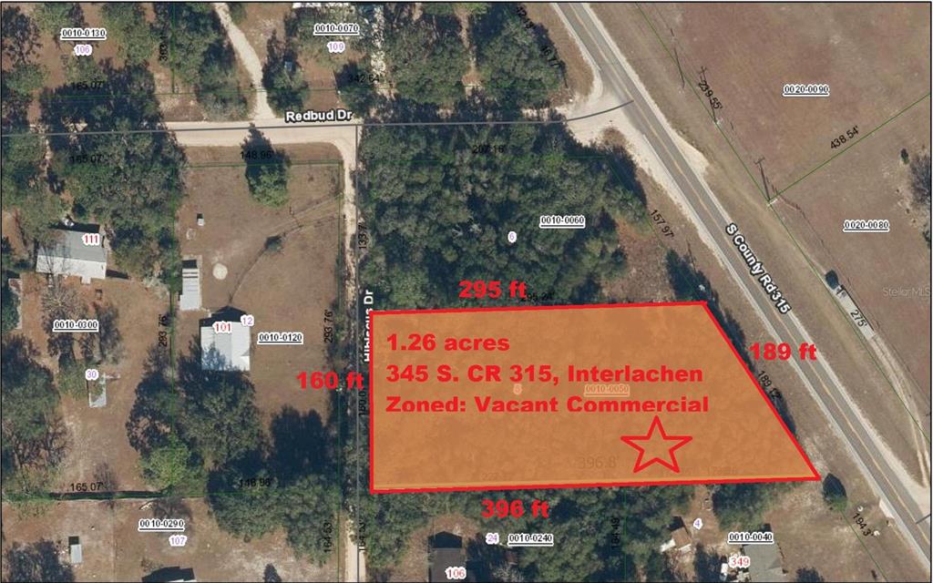 Property for sale at 345 S COUNTY ROAD 315, INTERLACHEN, FL, 32148