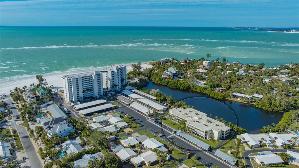Welcome to Whispering Sands! Unit #107 is located in the Tropic View building circled.